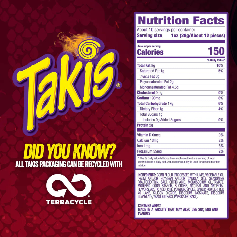 Takis Cobra Sauce Worcestershire Chips Tortilla Roulés