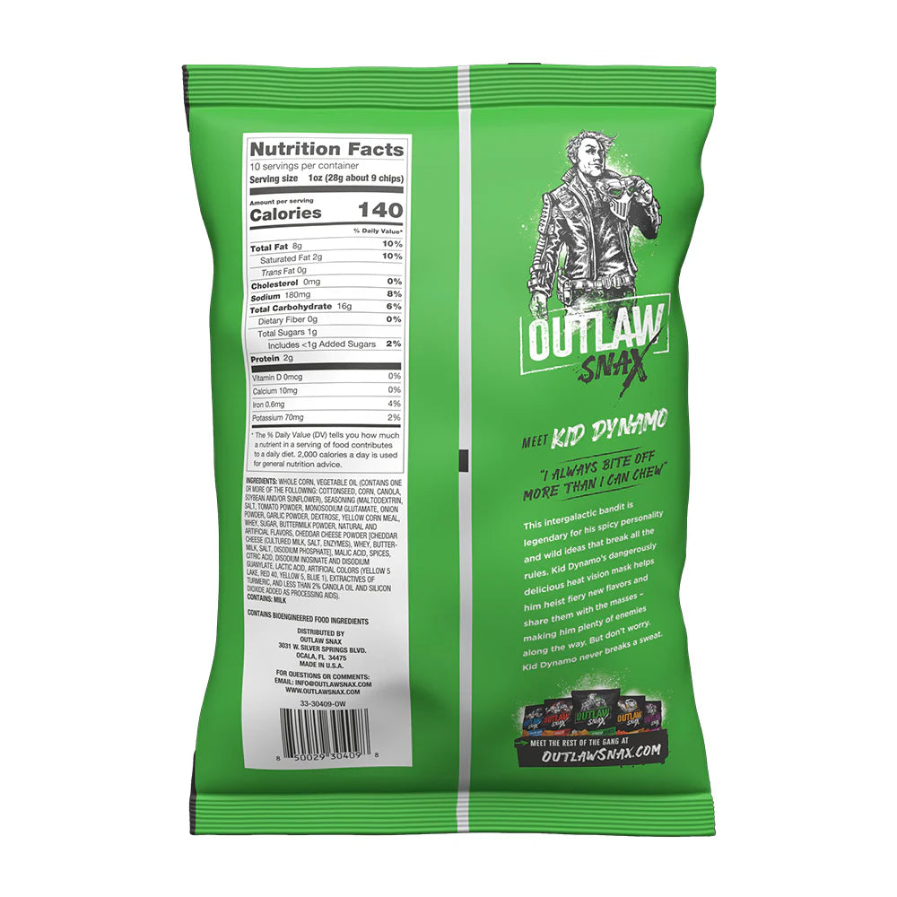 Outlaw Snax Spicy Ranch Tortilla Chips