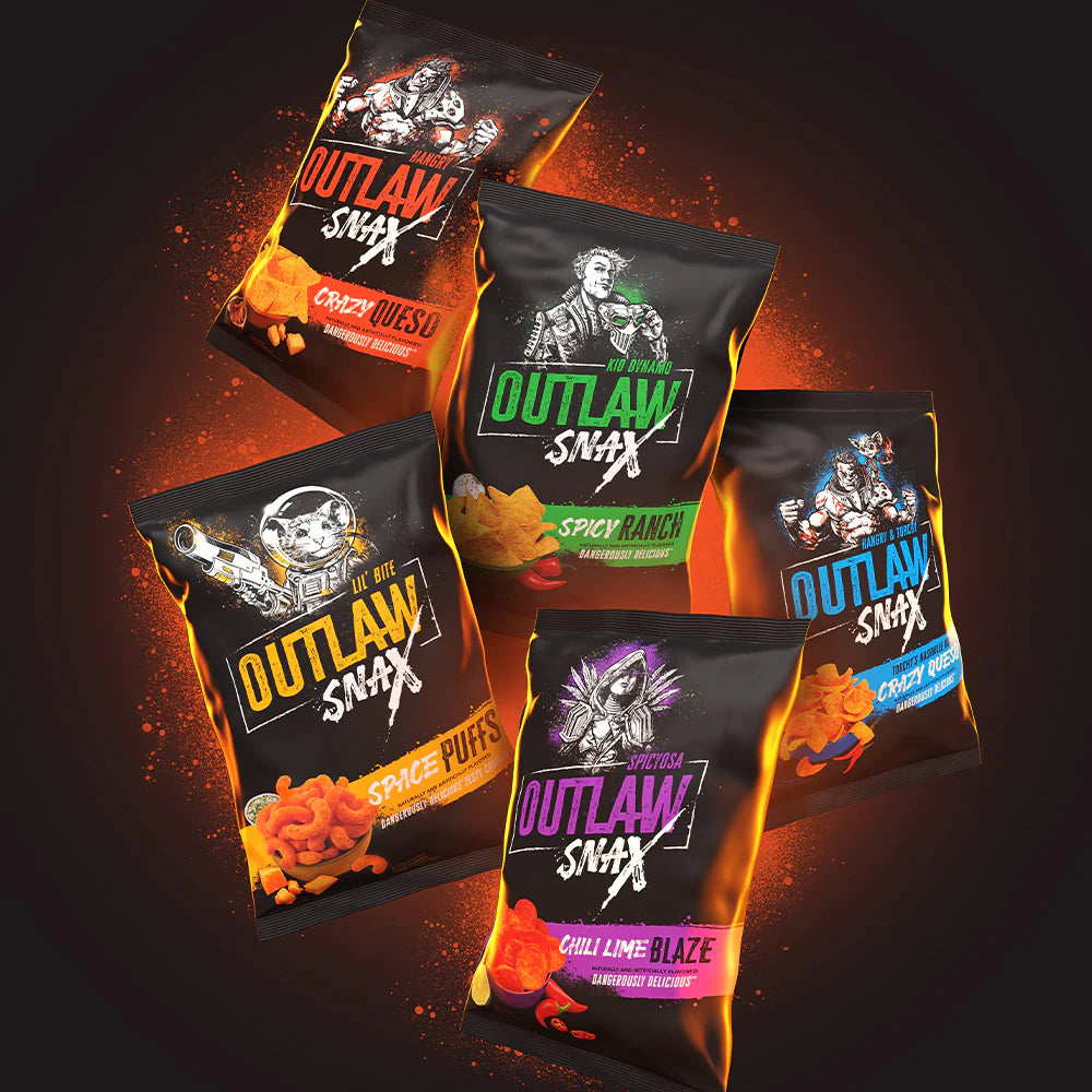 Croustilles multigrains de maïs bleu Cosmic Grains Outlaw Snax