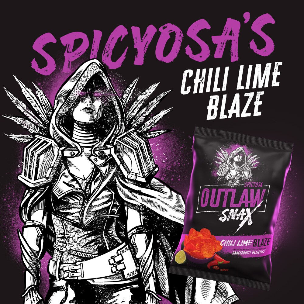 Outlaw Snax Chili Lime Blaze Tortilla Chips
