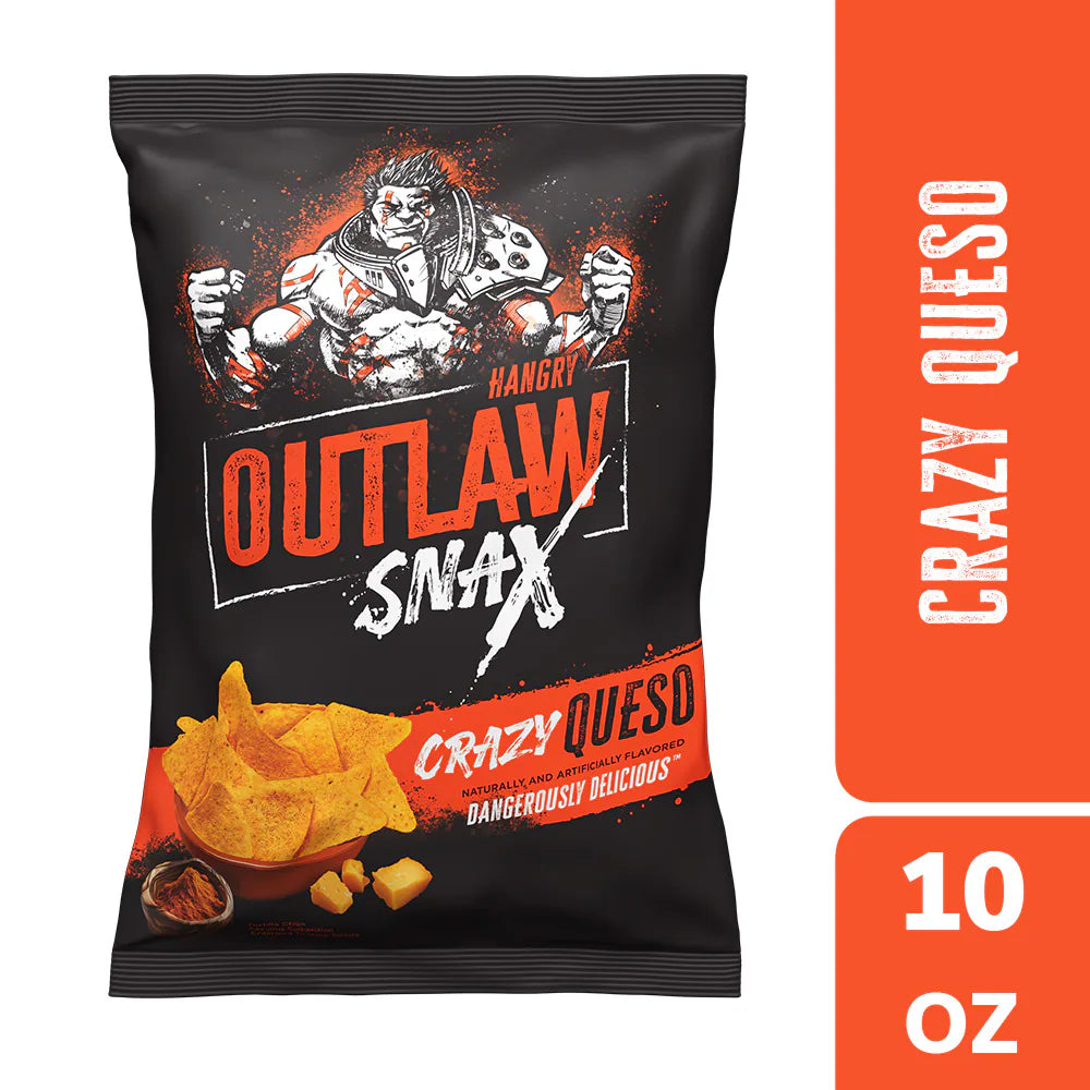 Outlaw Snax Crazy Queso Tortilla Chips