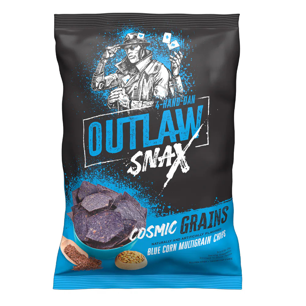 Croustilles multigrains de maïs bleu Cosmic Grains Outlaw Snax