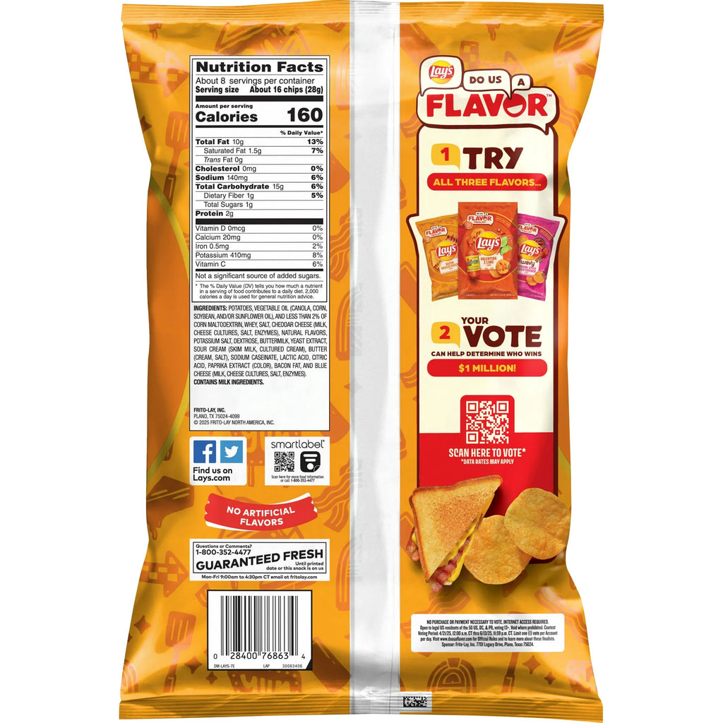 Lay's Bacon Grilled Cheese Potato Chips