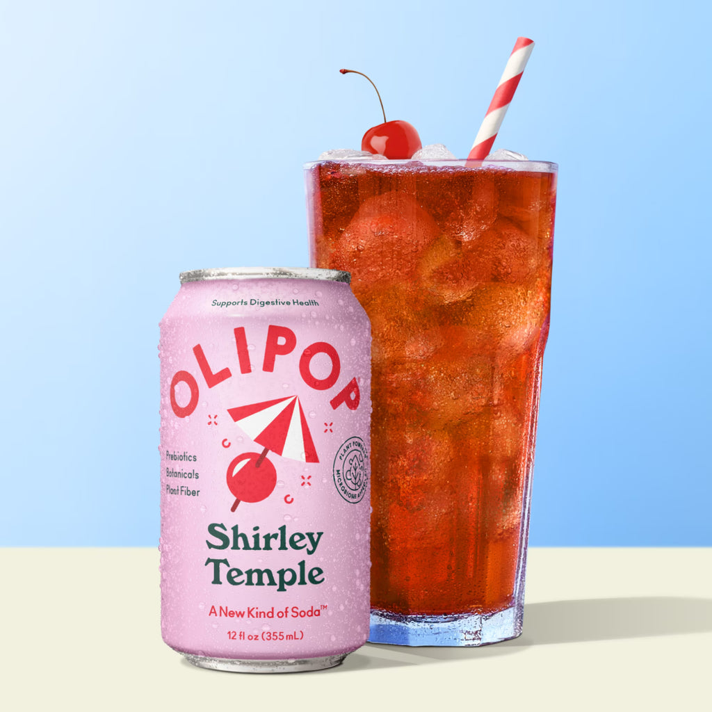 Boisson gazeuse prébiotique Olipop Shirley Temple