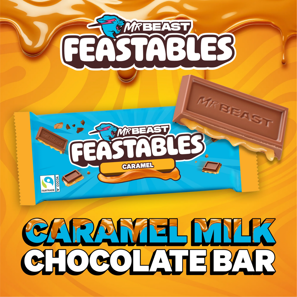 Feastables MrBeast Milk Chocolate Caramel Bar