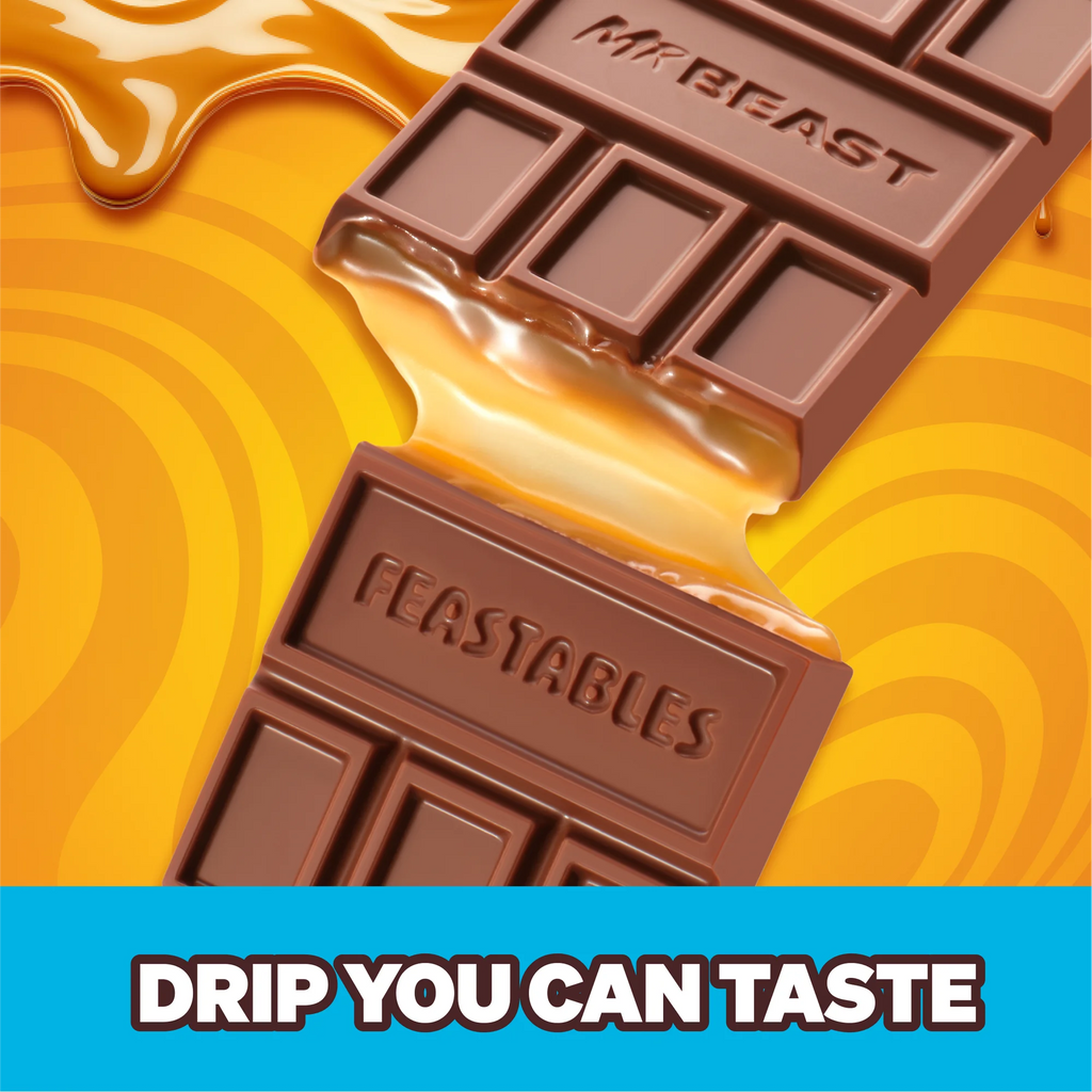 Feastables MrBeast Milk Chocolate Caramel Bar