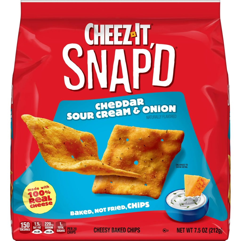 Cheez-It Snap'd Cheddar Sour Cream and Onion Cheesy Baked Chips