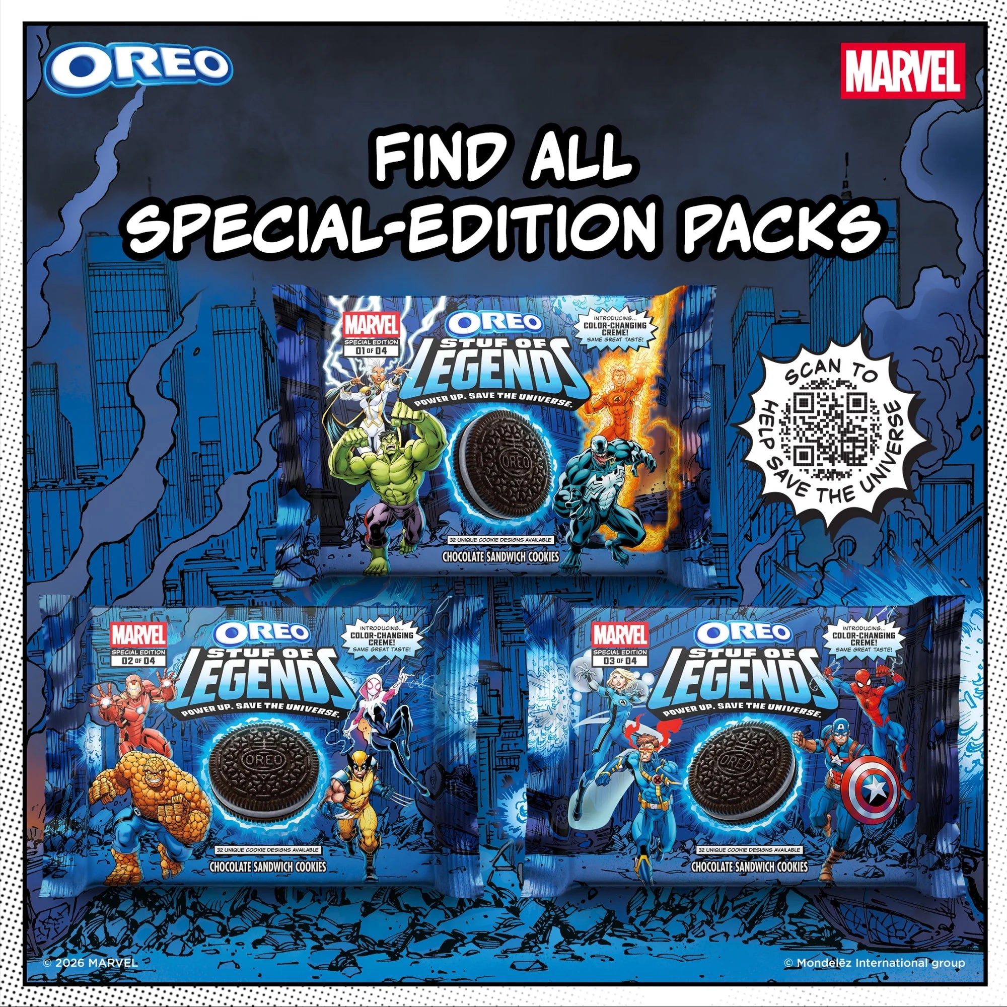 Marvel Oreo Stuf of Legends Chocolate Sandwich Cookies – Special Edition American Oreo Cookies