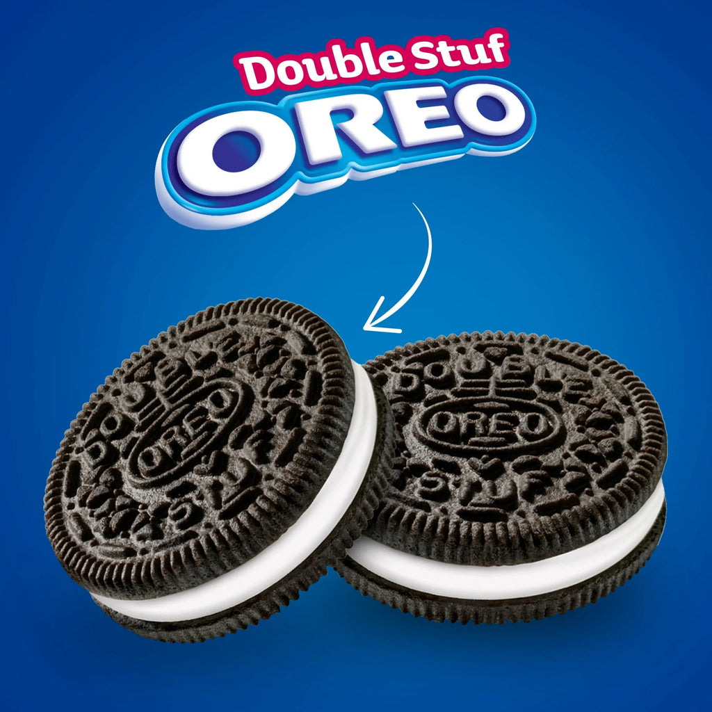 Oreo Double Stuf Chocolate Sandwich Cookies – Classic American Cookies with Extra Creme