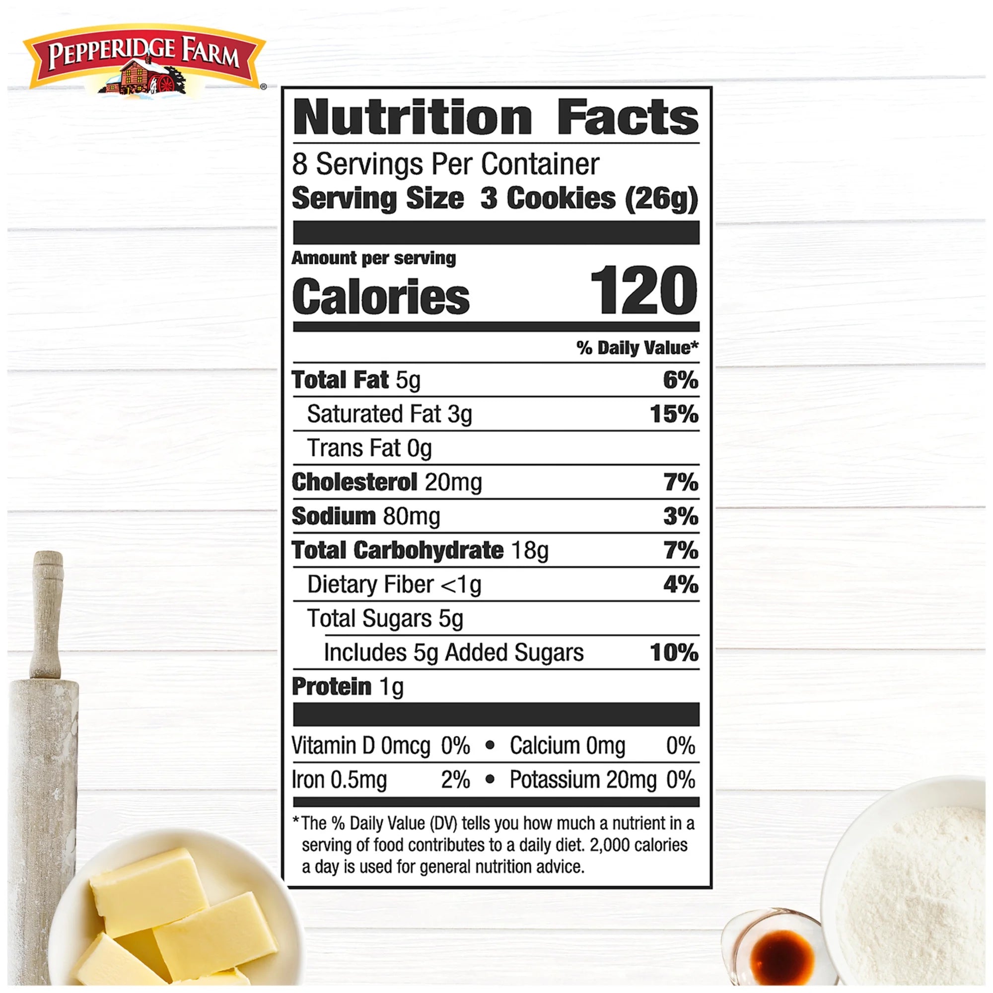Biscuits au beurre Pepperidge Farm Chessmen (24 biscuits) – Biscuits américains classiques