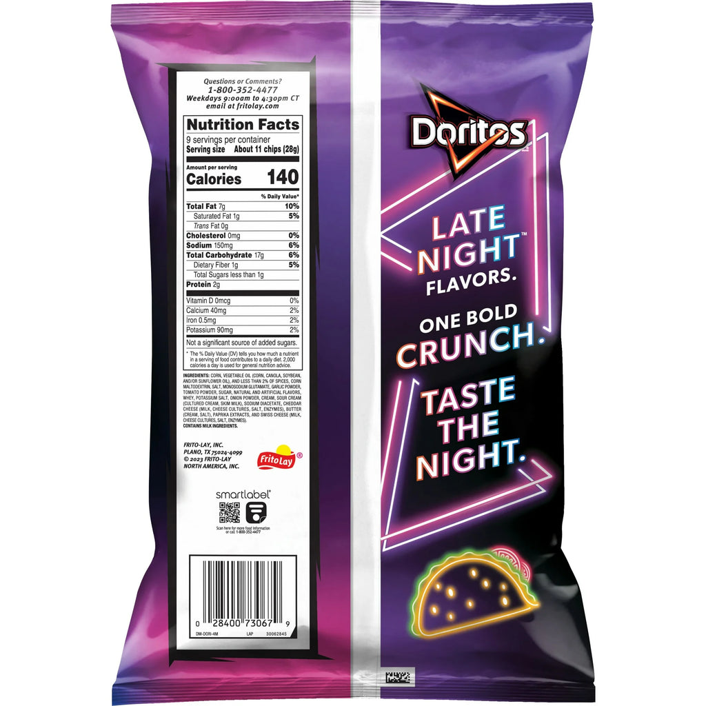 Chips tortilla Doritos Late Night Loaded Taco