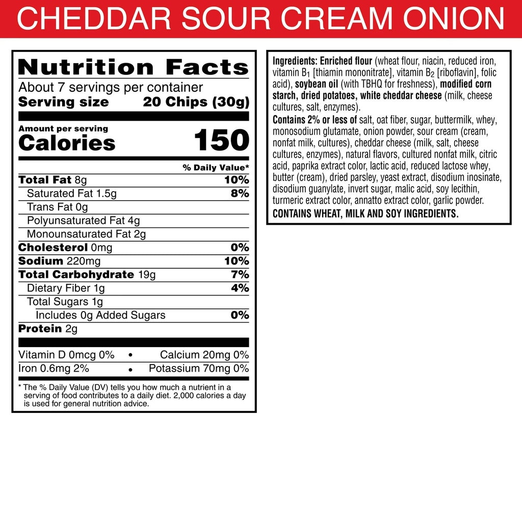 Cheez-It Snap'd Cheddar Sour Cream and Onion Cheesy Baked Chips