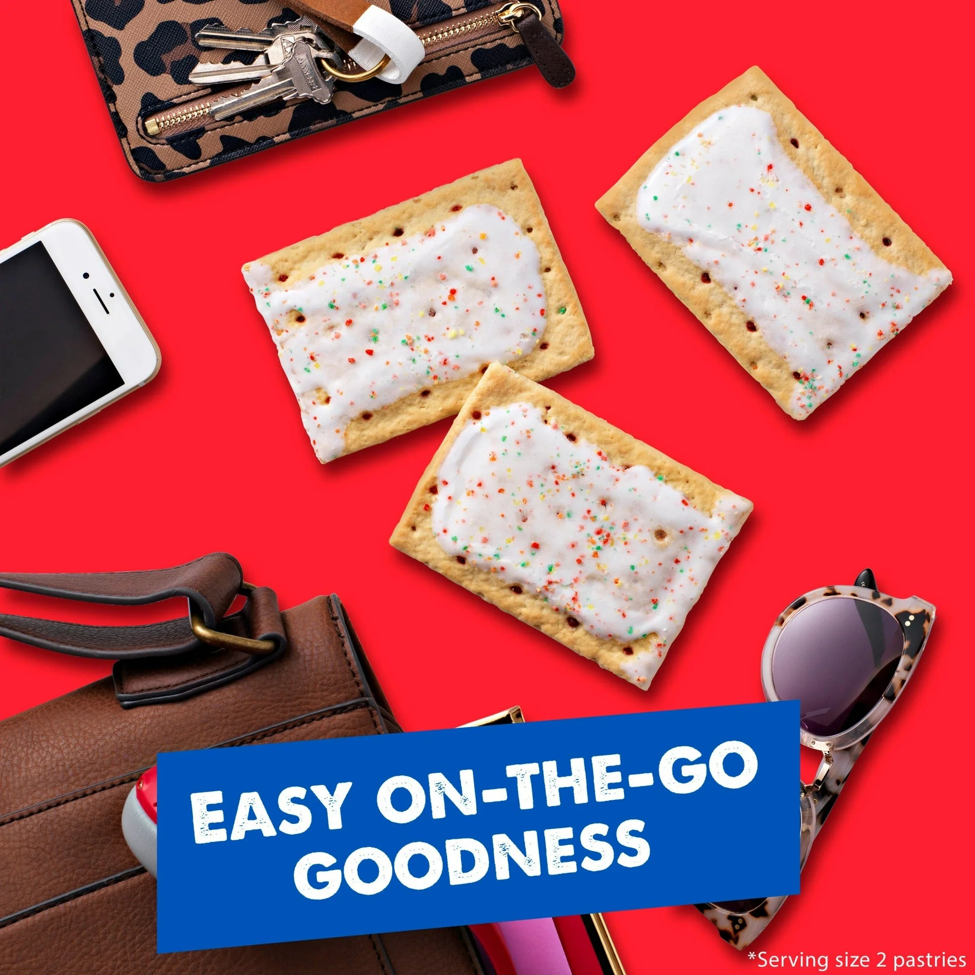 Pâtisseries Pop-Tarts à la fraise givrée
