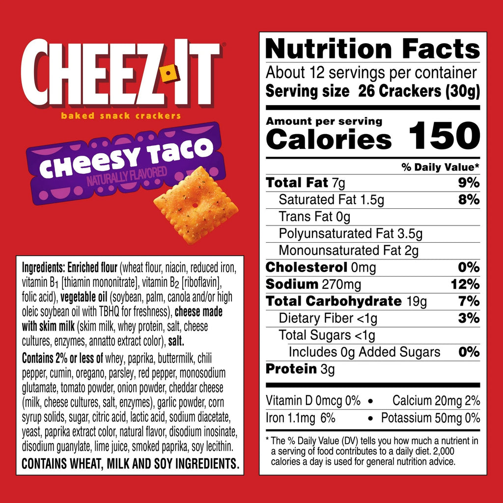 Cheez-It Cheesy Taco Cheese Crackers