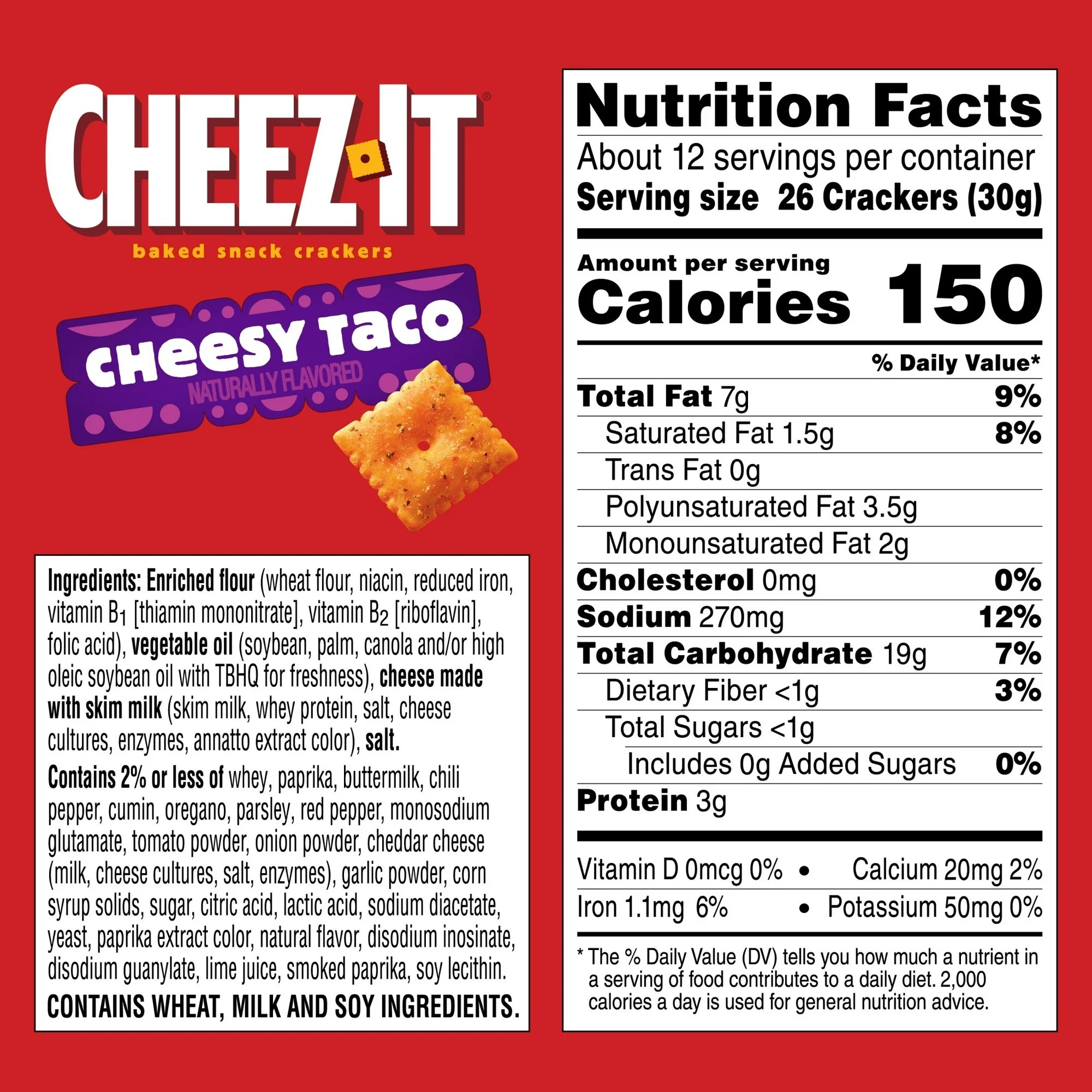 Cheez-It Cheesy Taco Cheese Crackers