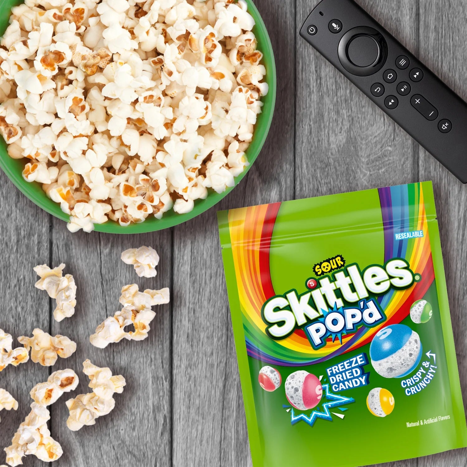 Skittles Pop'd Sour Freeze Dried Candy