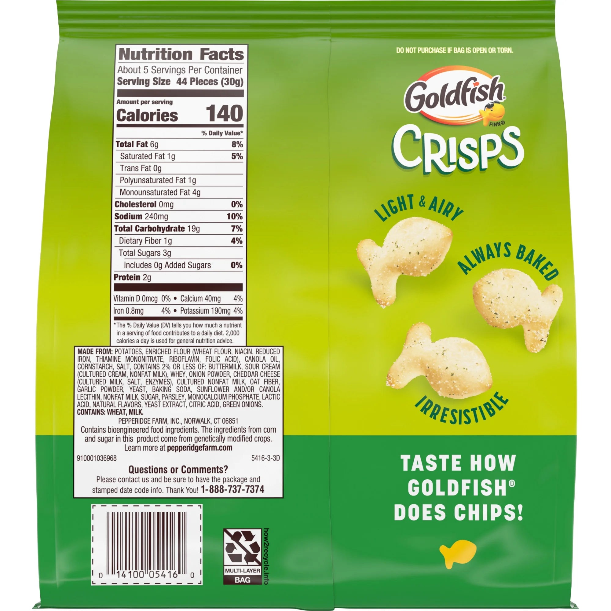 Goldfish Crisps Sour Cream & Onion