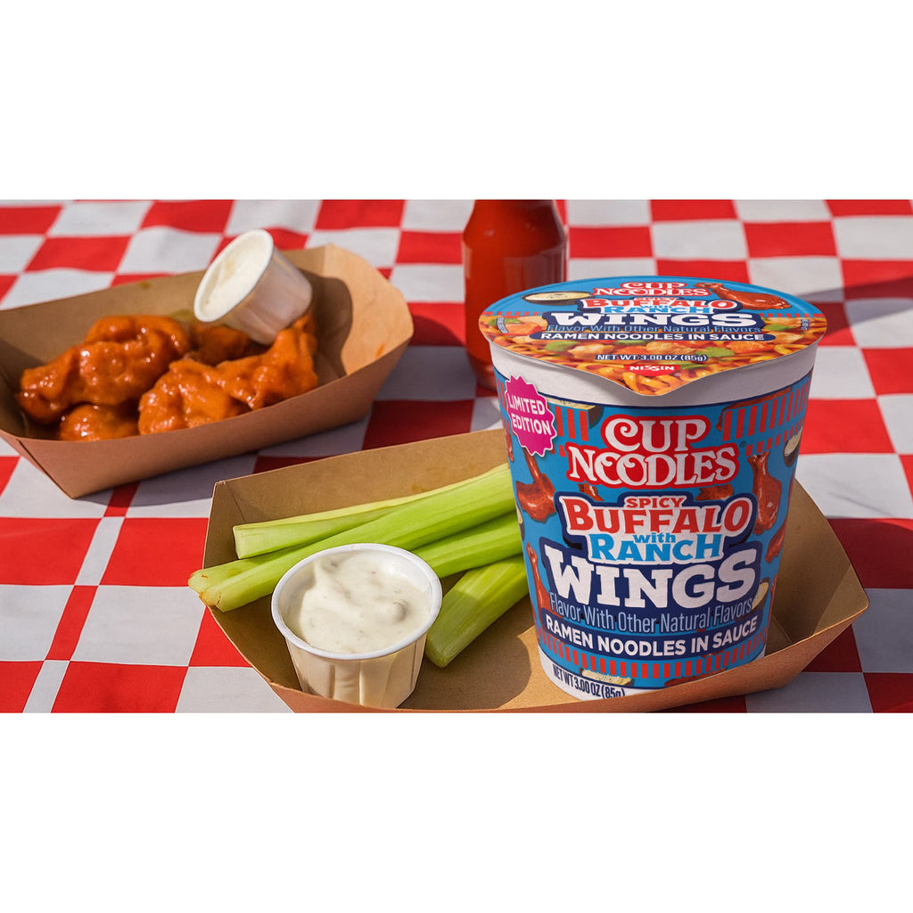 Nissin Cup Noodles Hot Wings Buffalo With Ranch Flavor