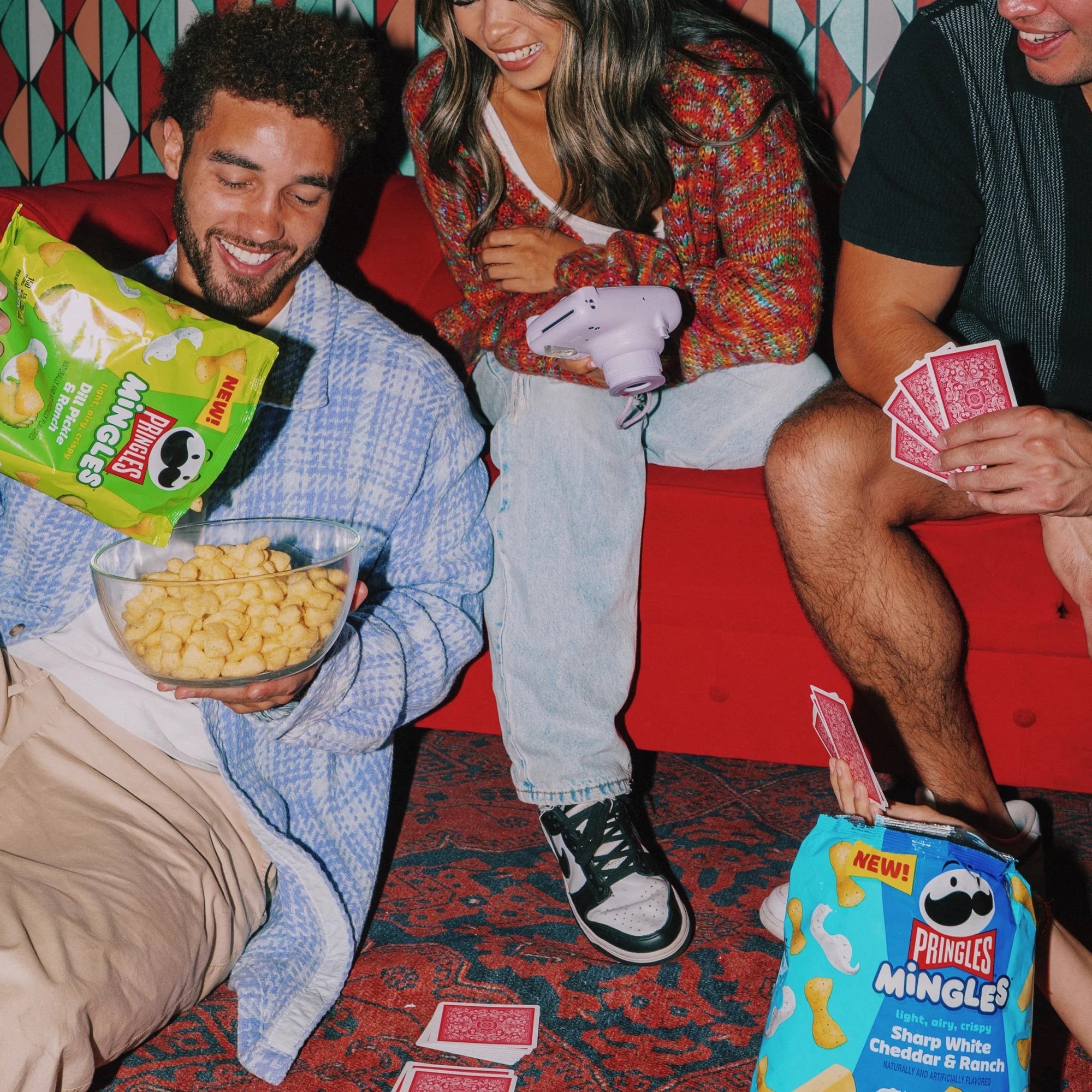 Pringles Mingles Sharp White Cheddar and Ranch Puffed Snacks
