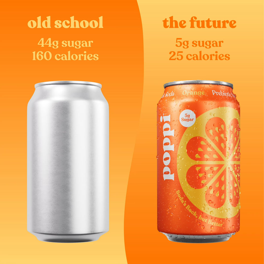 poppi boisson gazeuse prébiotique orange