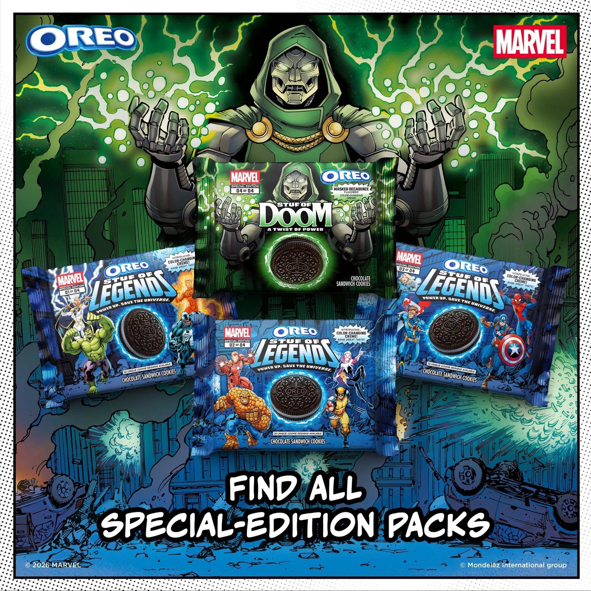 Marvel Oreo Stuf of Doom Chocolate Sandwich Cookies – Special Edition American Oreo Cookies