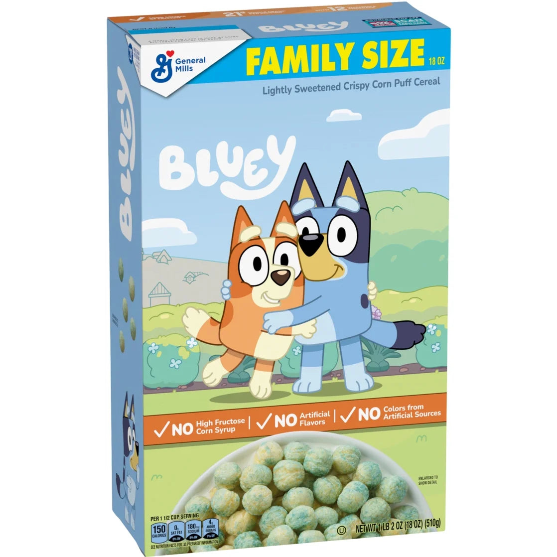 Bluey Crispy Corn Cereal Puffs