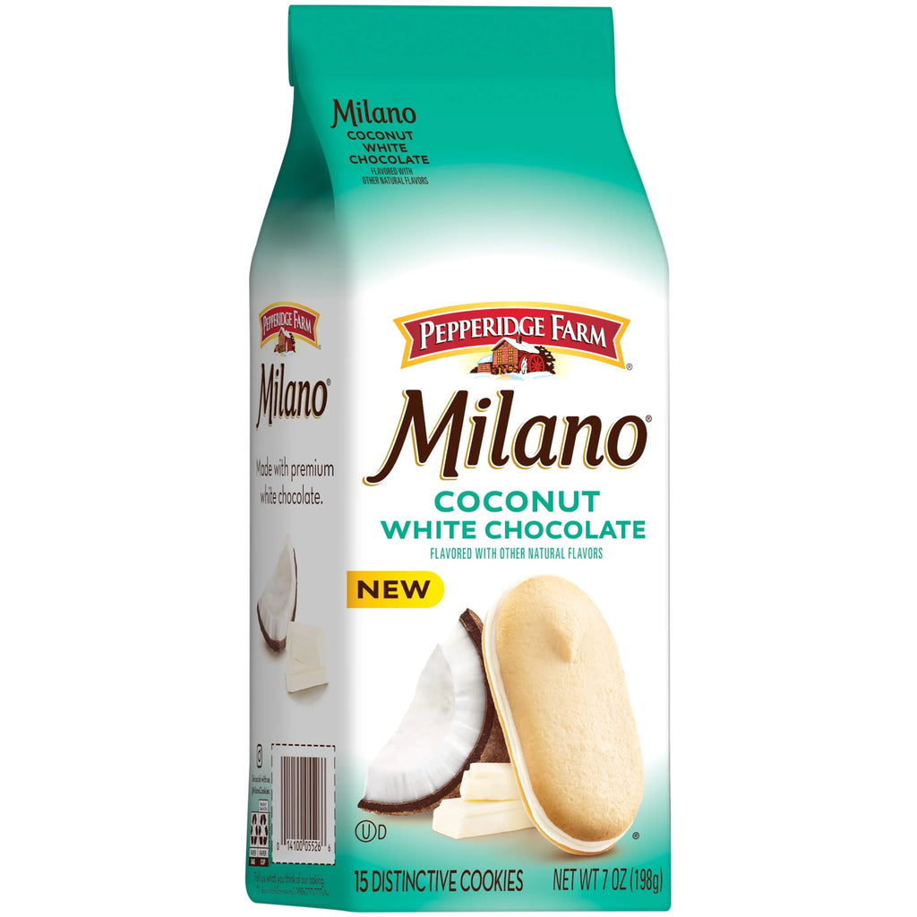 Pepperidge Farm Milano White Chocolate Coconut Flavored Cookies – Classic American Cookies