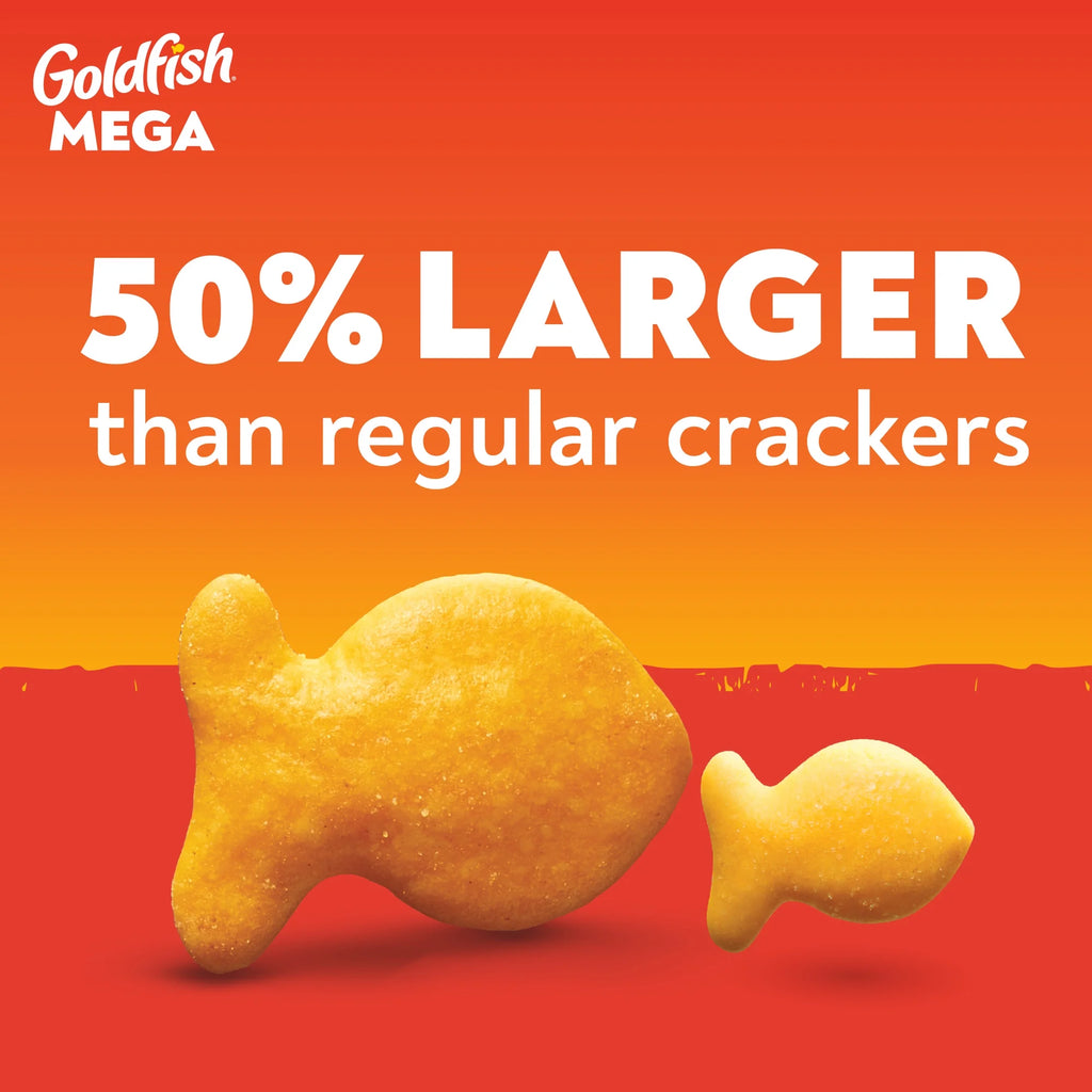 Goldfish Mega Bites Sharp Cheddar Crackers