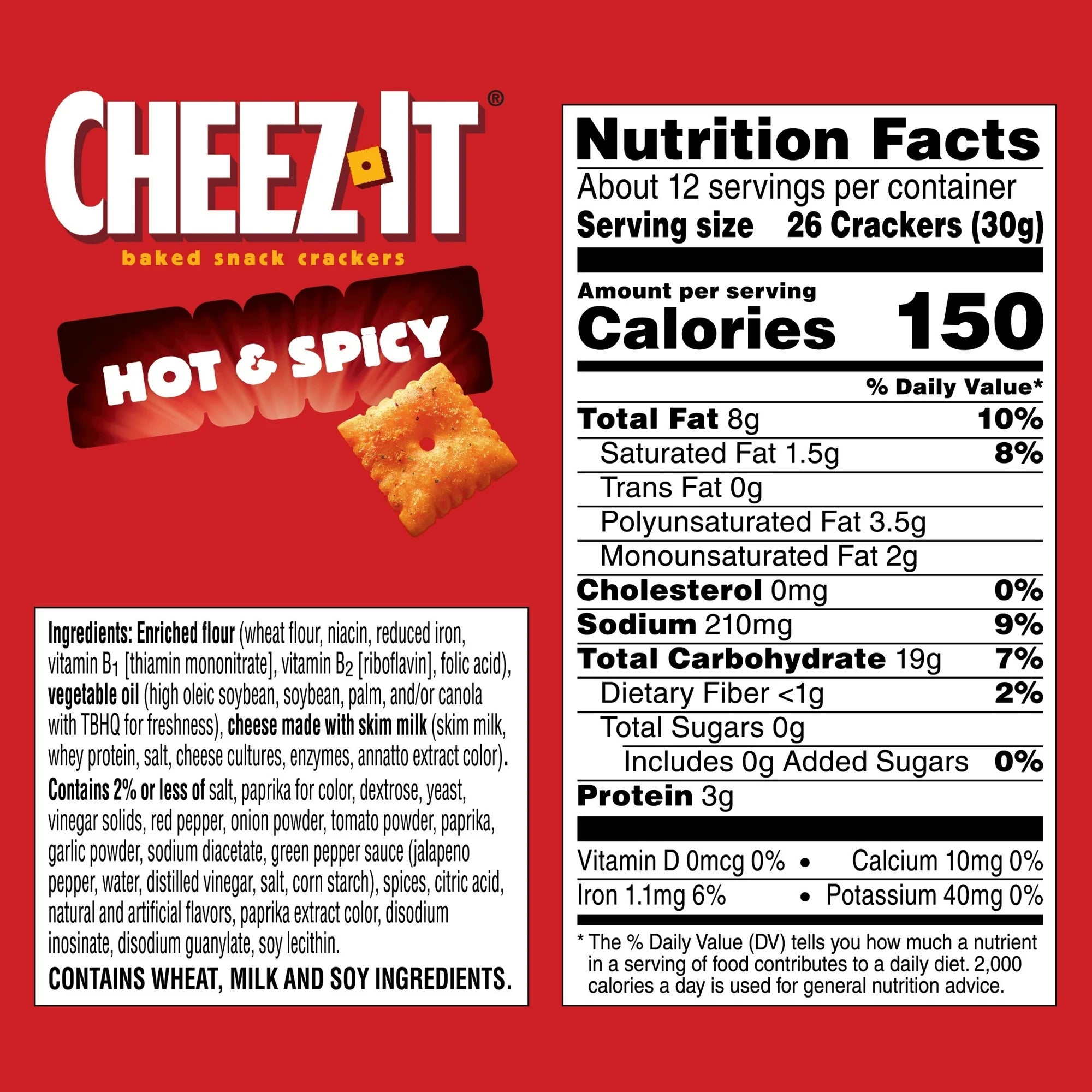 Cheez-It Hot and Spicy Cheese Crackers