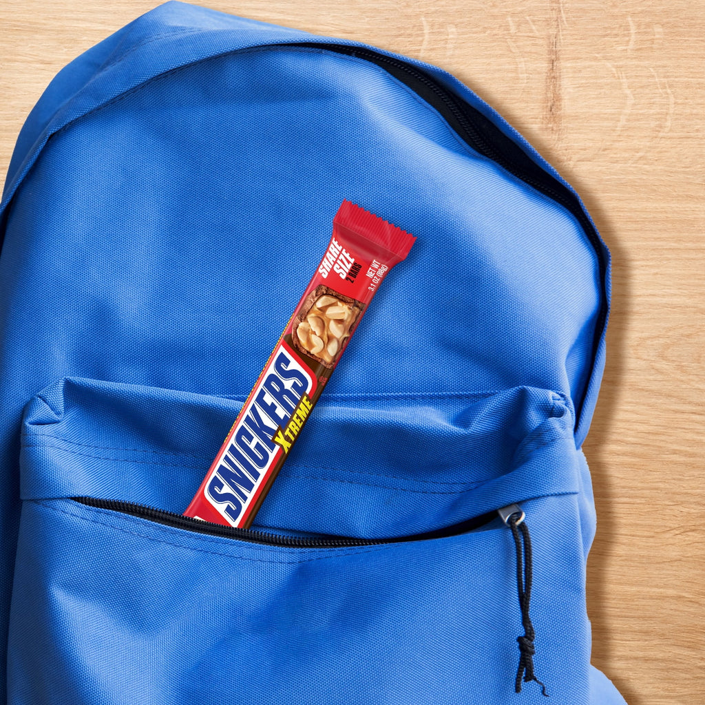 Barre chocolatée Snickers Xtreme aux cacahuètes et au caramel