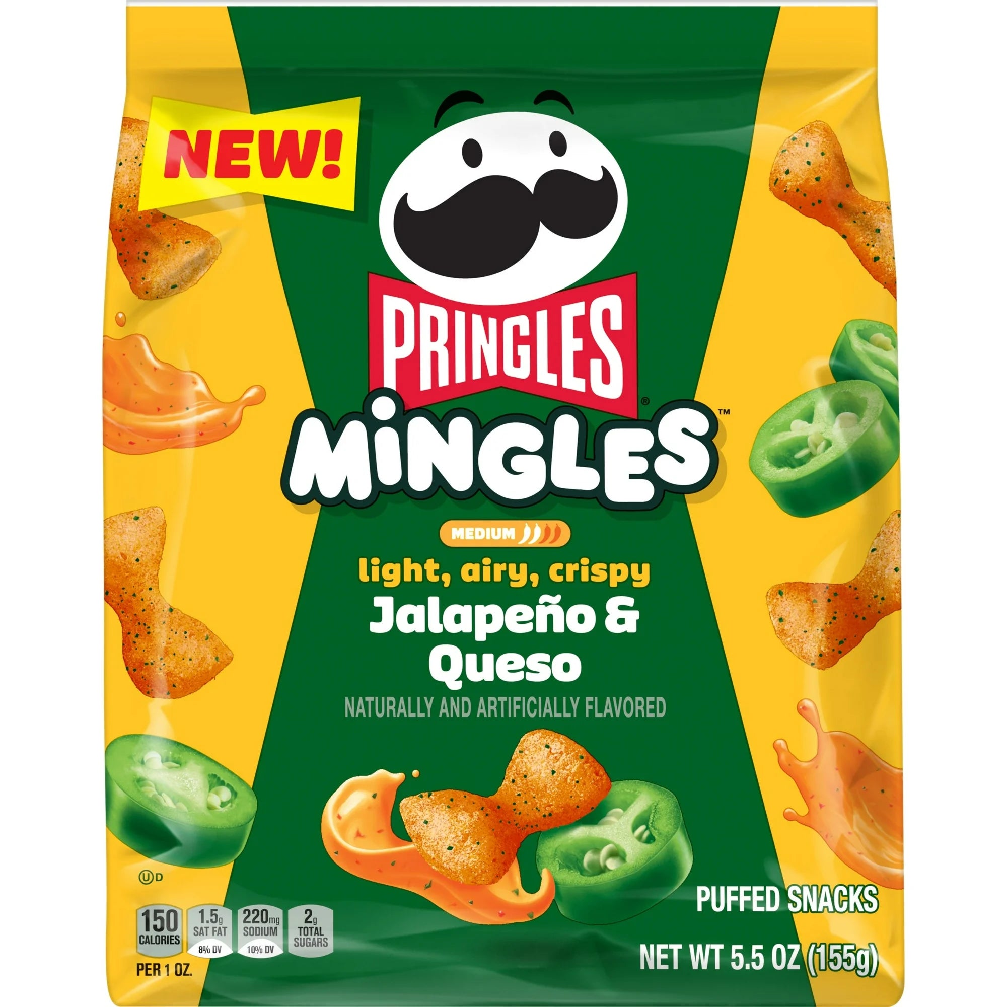 Pringles Mingles Jalapeno and Queso Puffed Snacks