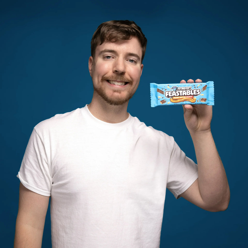 Barre croquante chocolat et beurre de cacahuète MrBeast Feastables