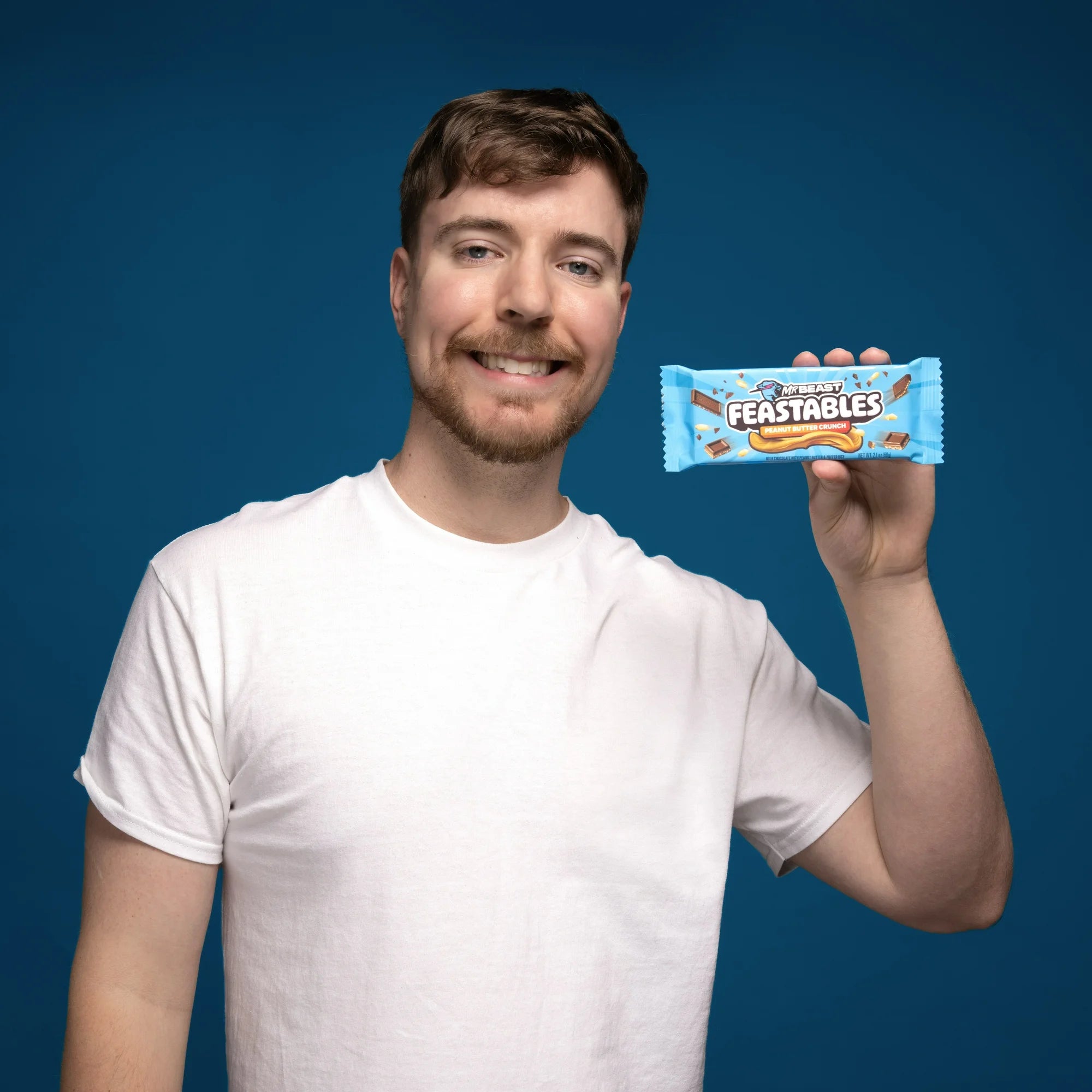 Barre croquante chocolat et beurre de cacahuète MrBeast Feastables