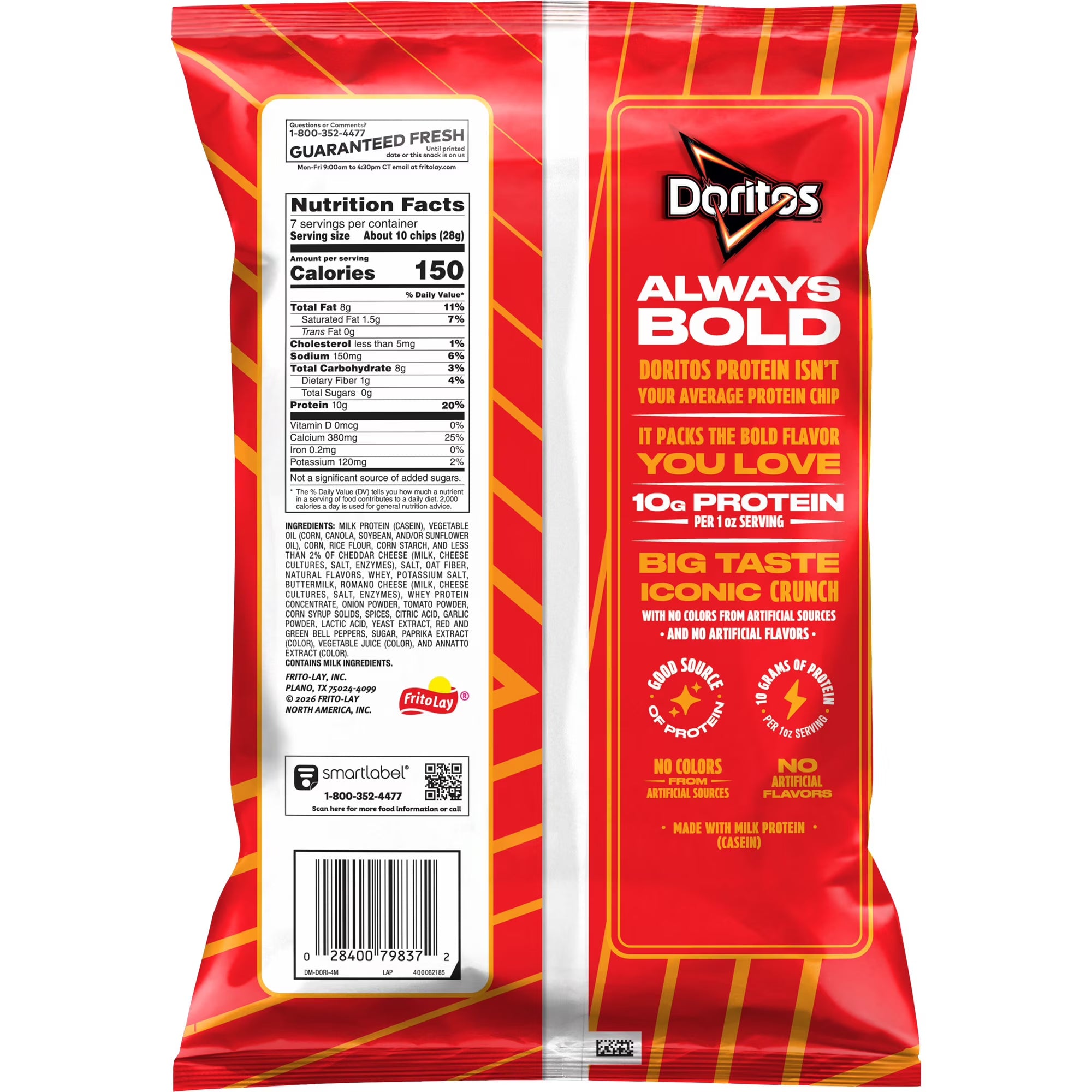 Doritos Protéines, Tortilla Chips Saveur Fromage Nacho