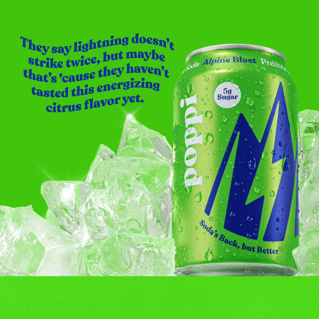 poppi boisson gazeuse prébiotique Alpine Blast