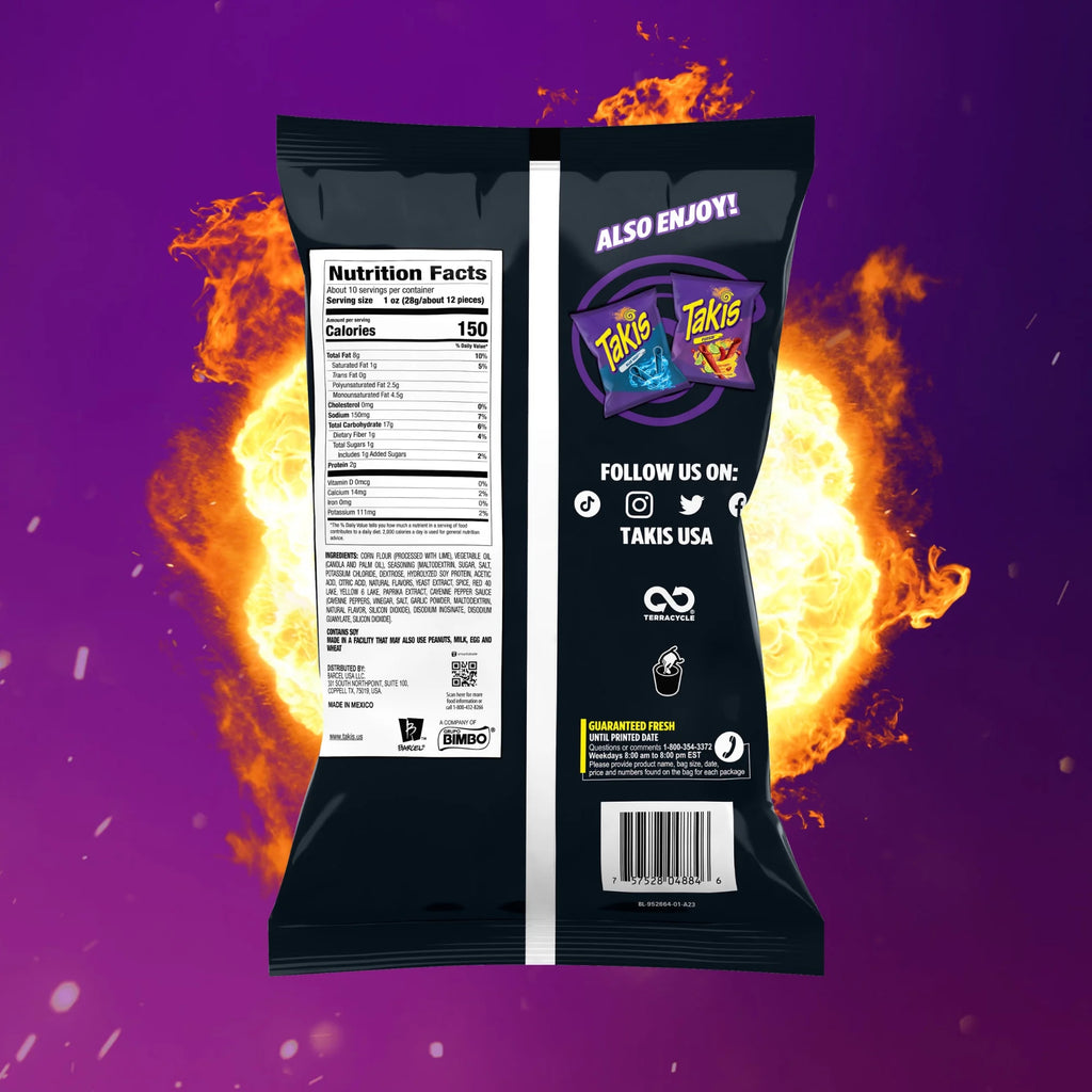 Chips de tortillas roulées Takis Dragon Sweet Chili