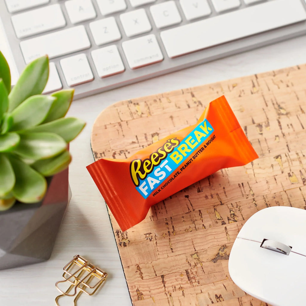 Barres de nougat au beurre de cacahuète Reese's Fast Break – Bonbons américains au chocolat et au beurre de cacahuète
