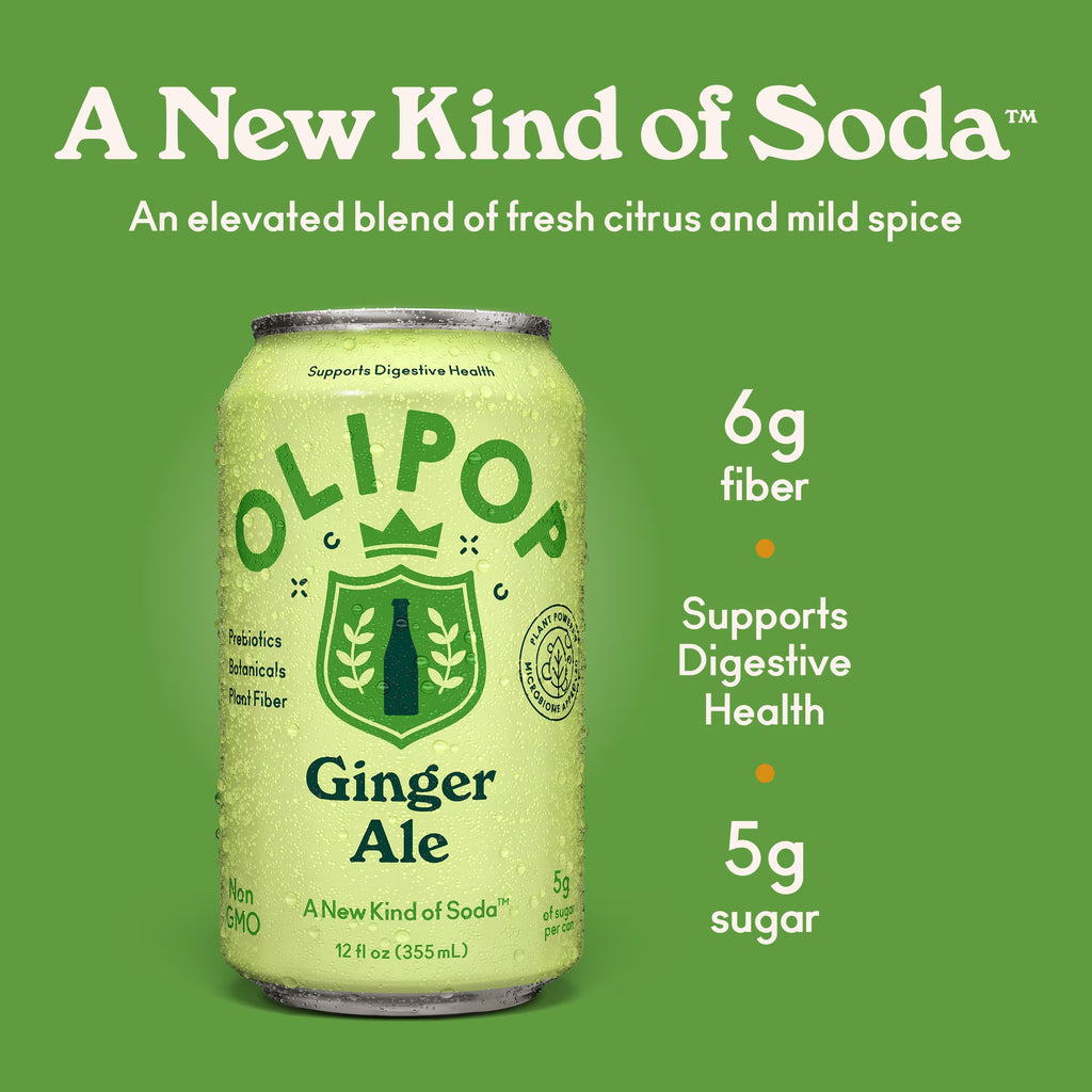 OLIPOP Soda prébiotique Ginger Ale