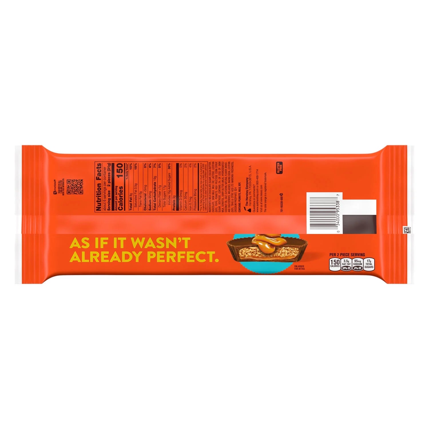 Reese's Caramel Snack Size Peanut Butter Cups – Bonbons américains au beurre de cacahuète et au caramel