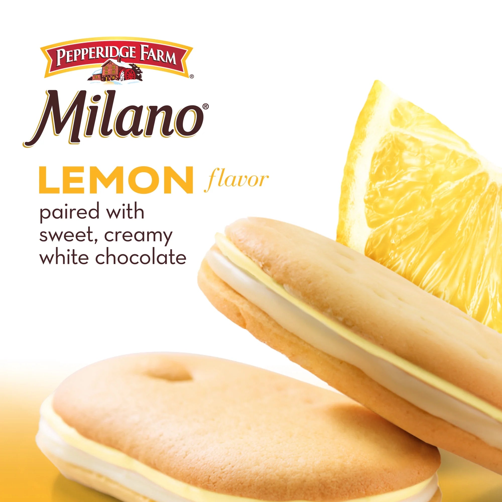 Biscuits Pepperidge Farm Milano au chocolat blanc et au citron – Biscuits américains classiques