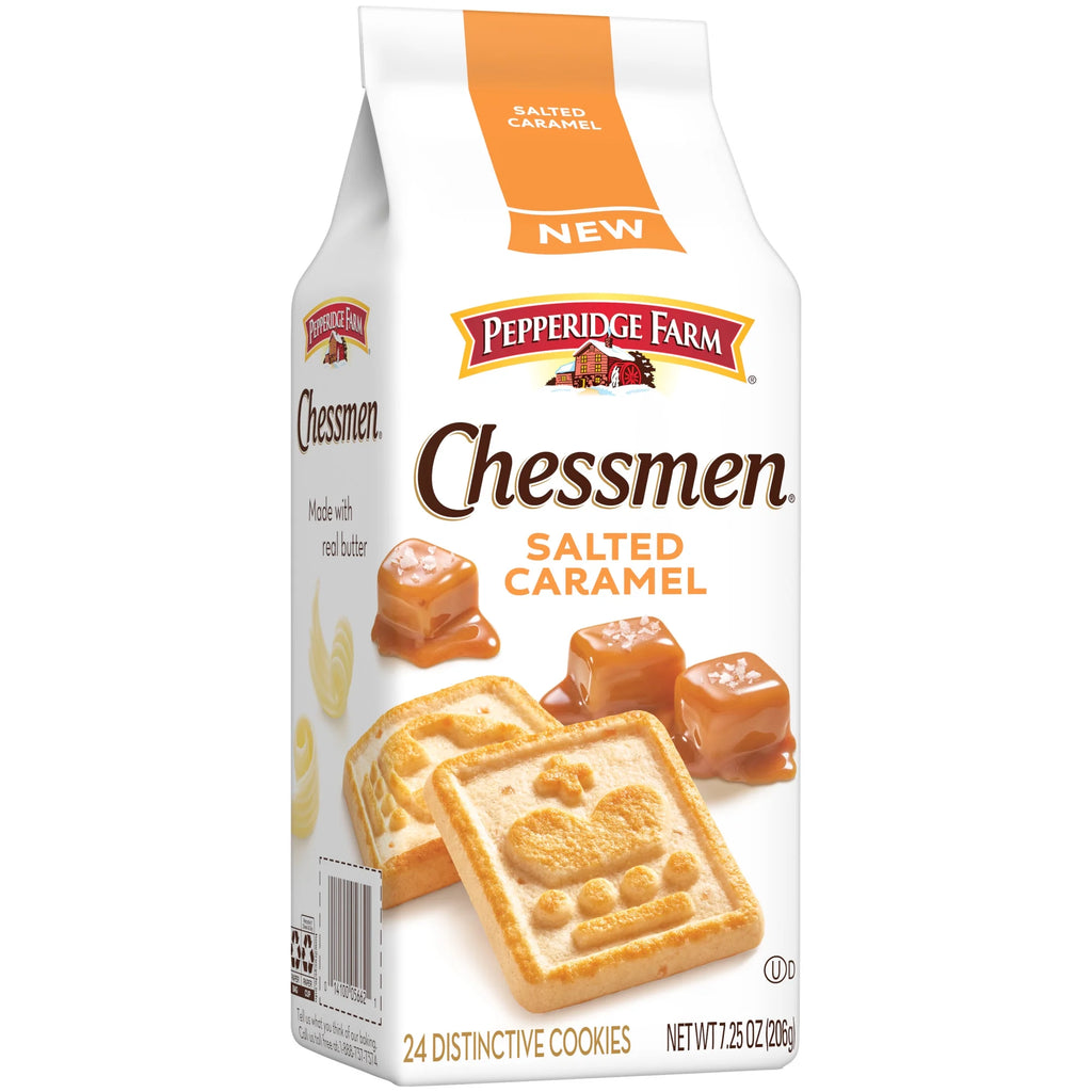 Pepperidge Farm Chessmen Salted Caramel Cookies – Classic American Cookies