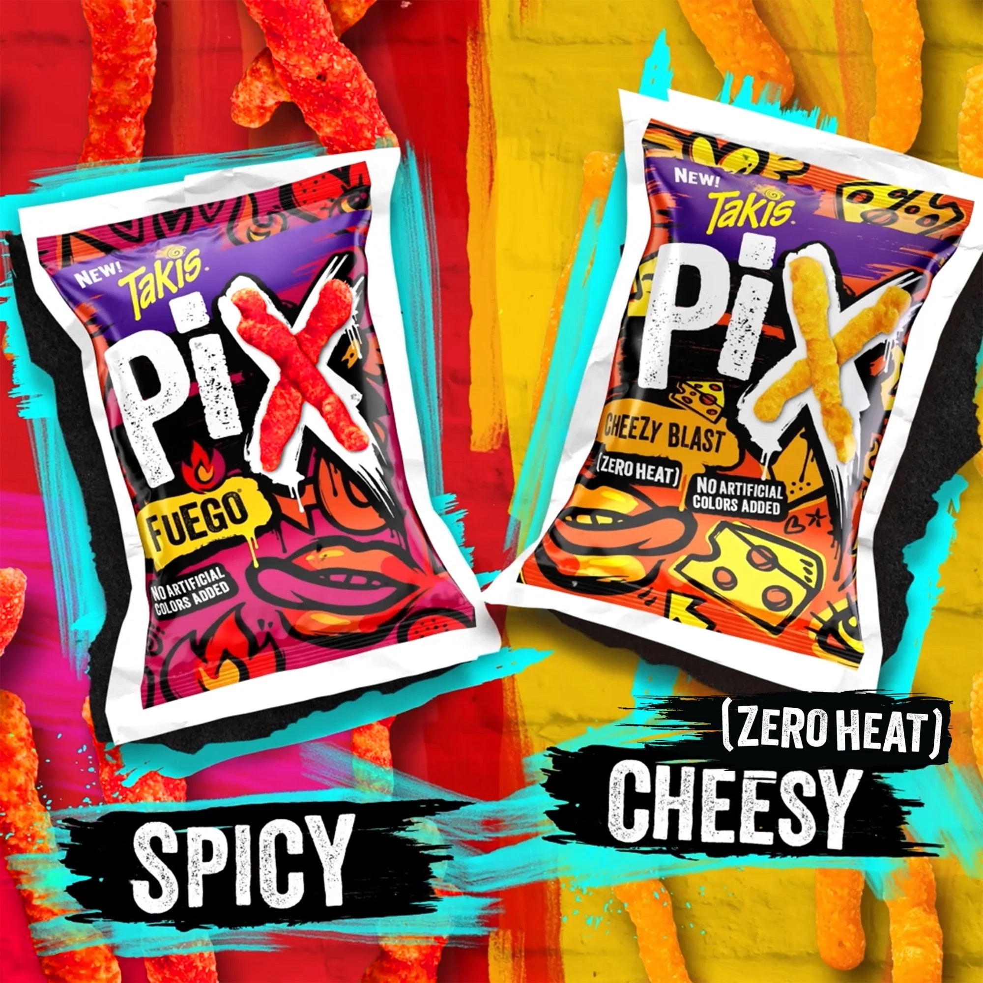 Takis Fuego Pix Crunchy Corn Puff Snack
