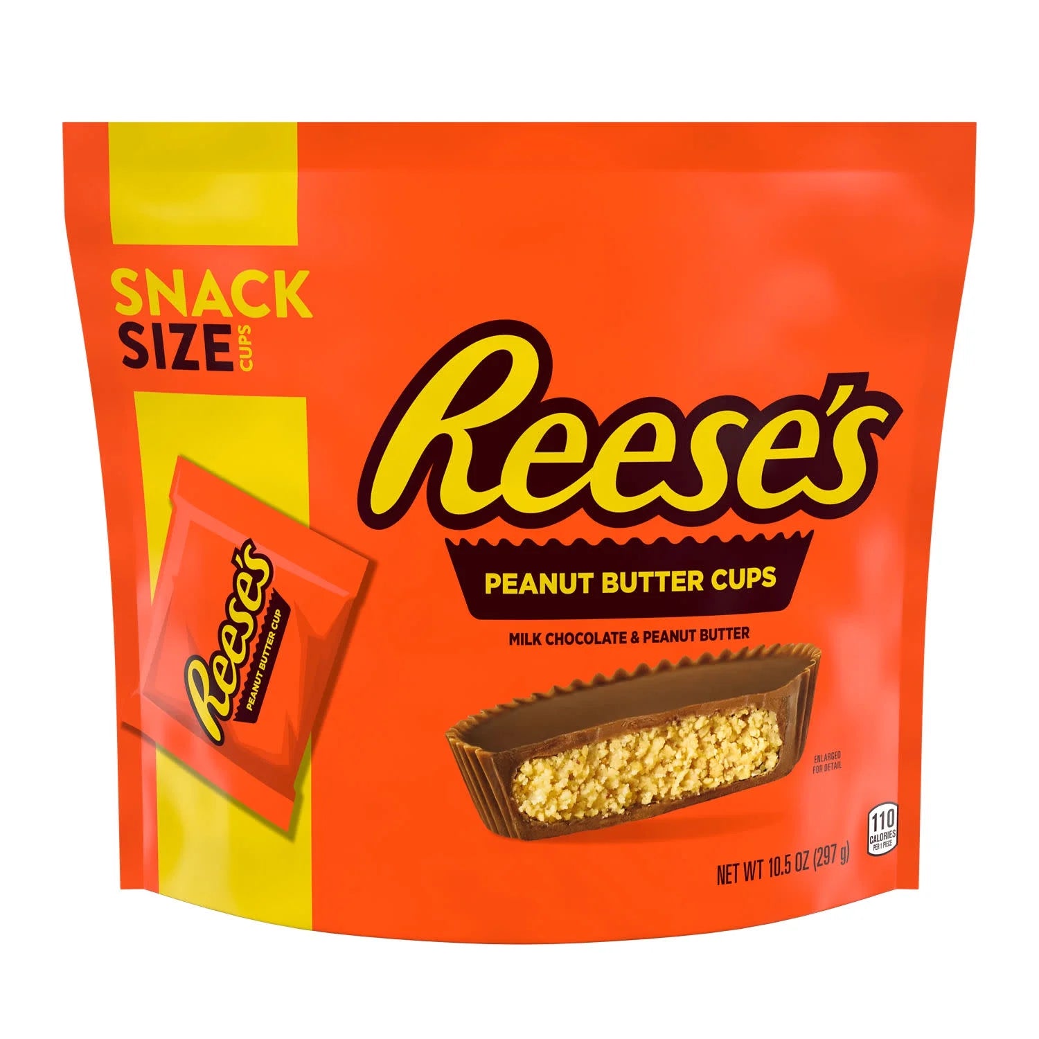 Reese's Milk Chocolate Snack Size Peanut Butter Cups – Classic American Peanut Butter Candy