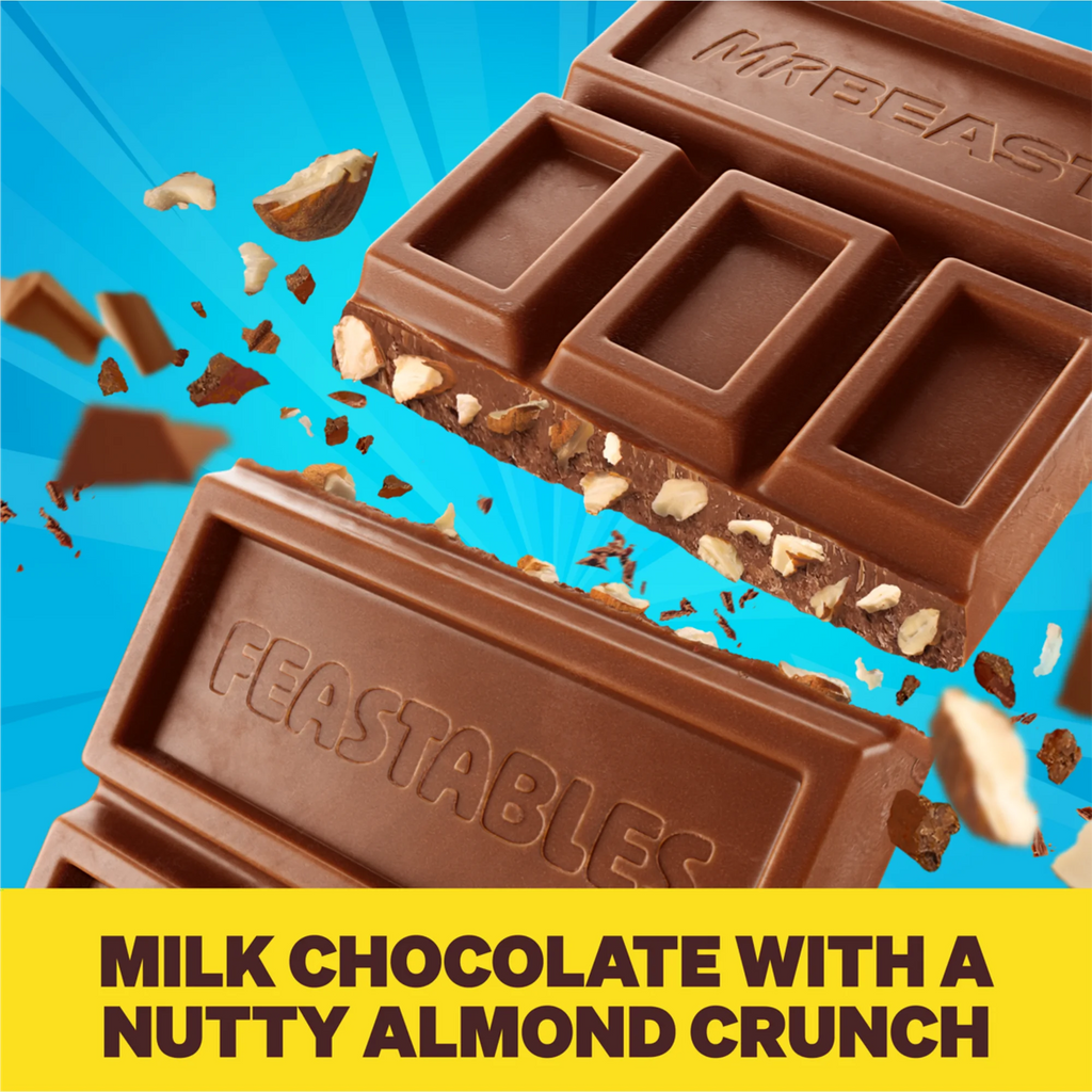 Feastables MrBeast Barre de chocolat aux amandes