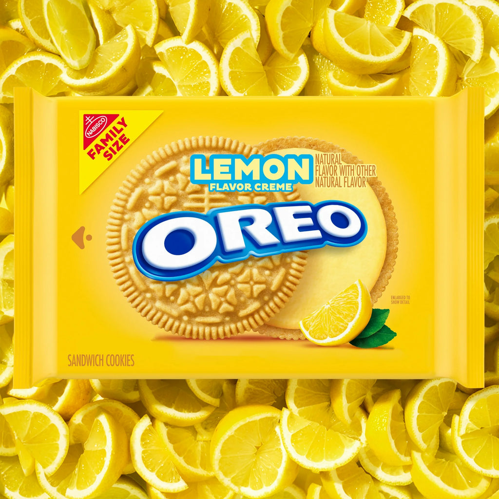 Oreo Lemon Creme Sandwich Cookies – American Sandwich Cookies with Lemon Filling