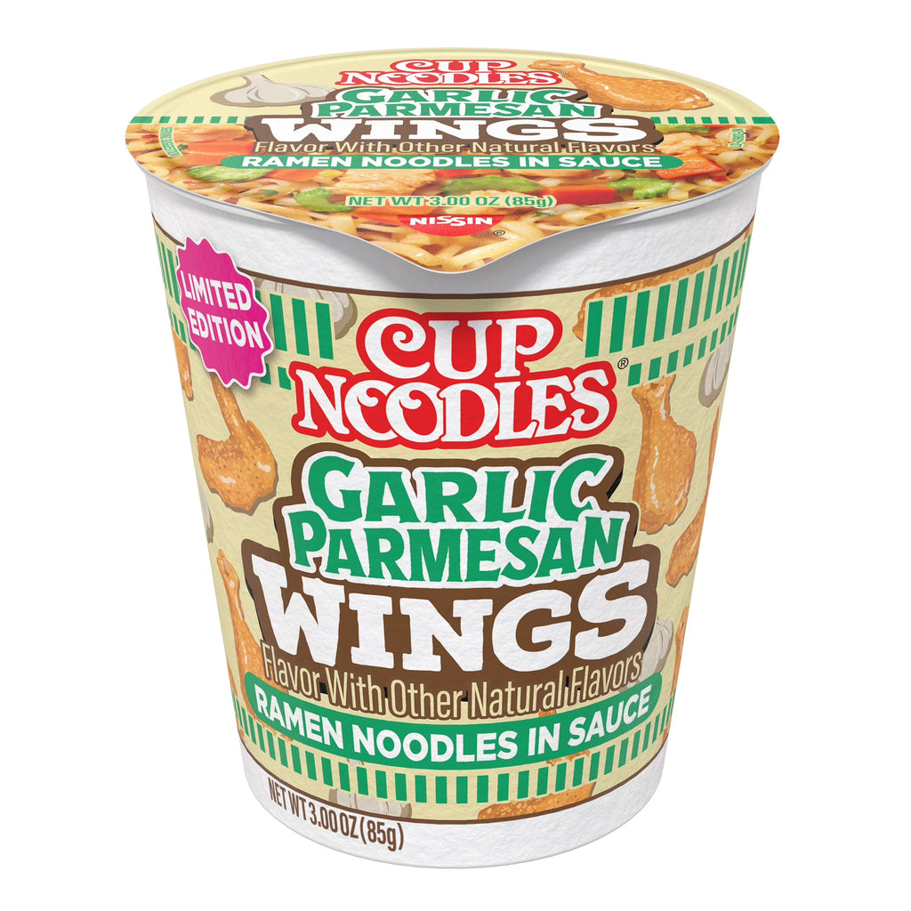 Nissin Cup Noodles Hot Wings Garlic Parmesan Flavor