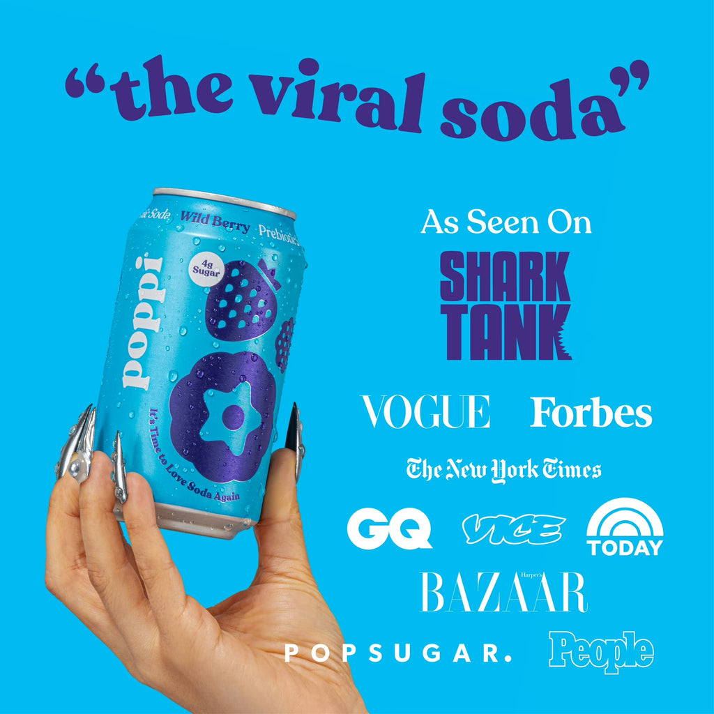 poppi Prebiotic Soda Wild Berry