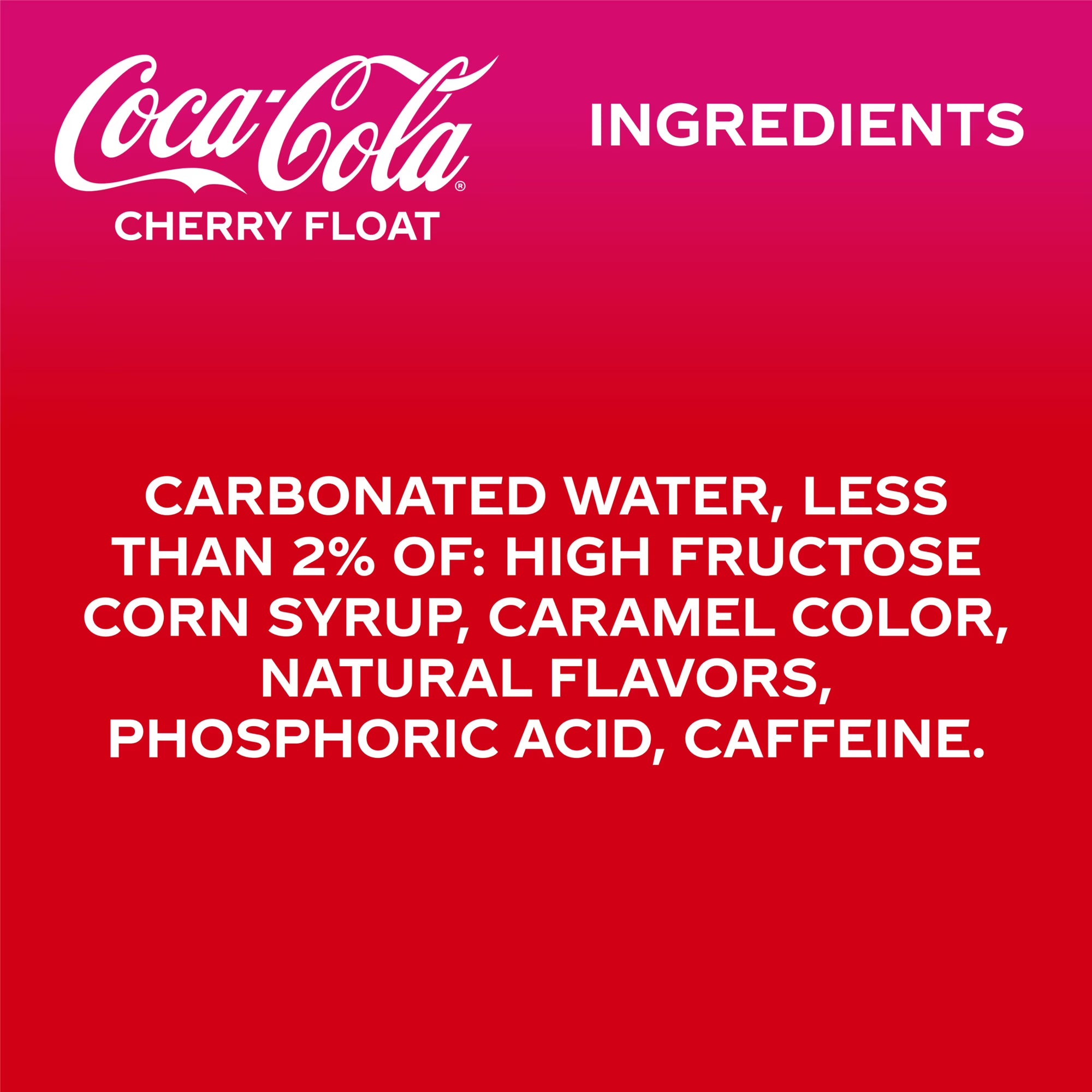 Coca-Cola Cherry Float Soda