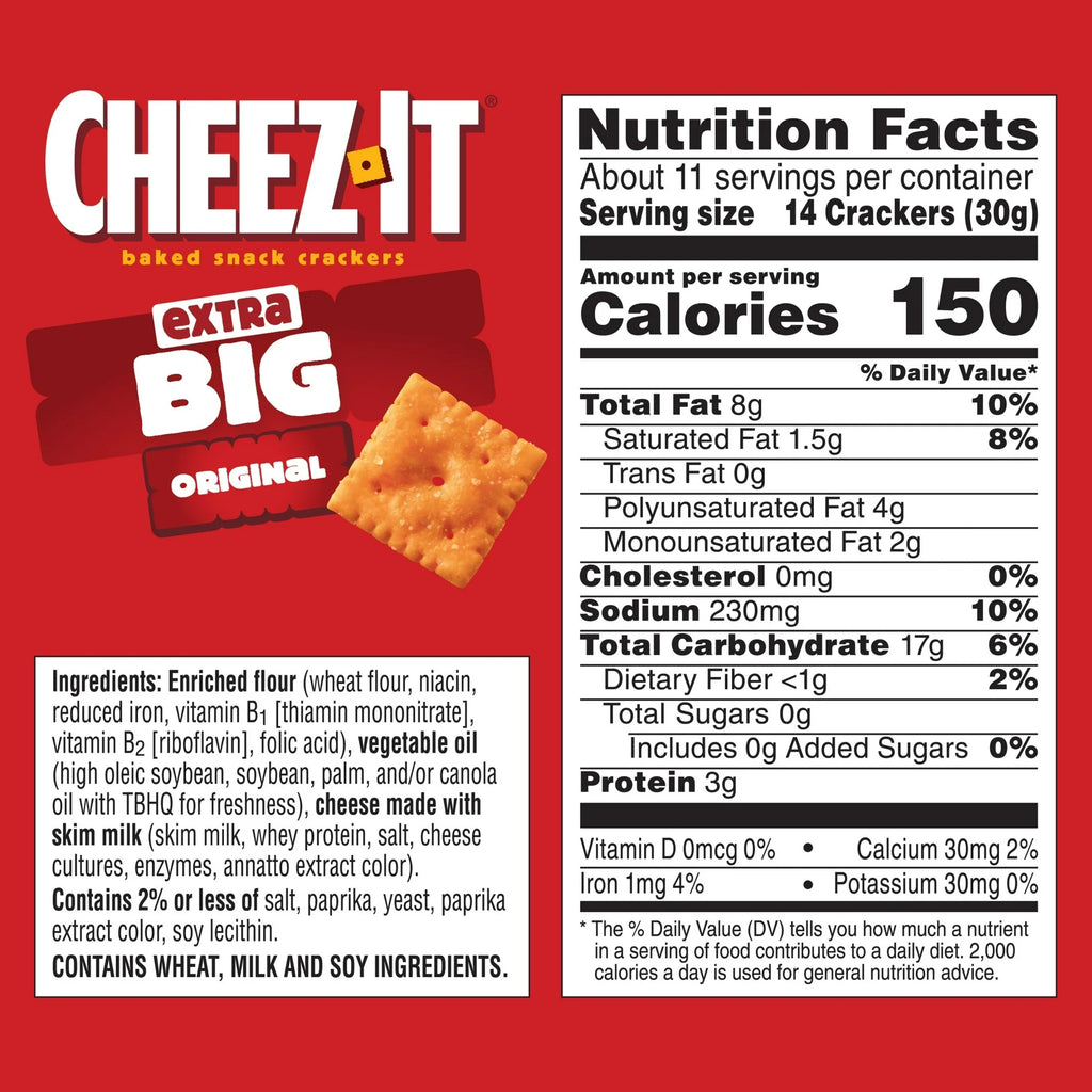 Cheez-It Extra Big Cheese Crackers