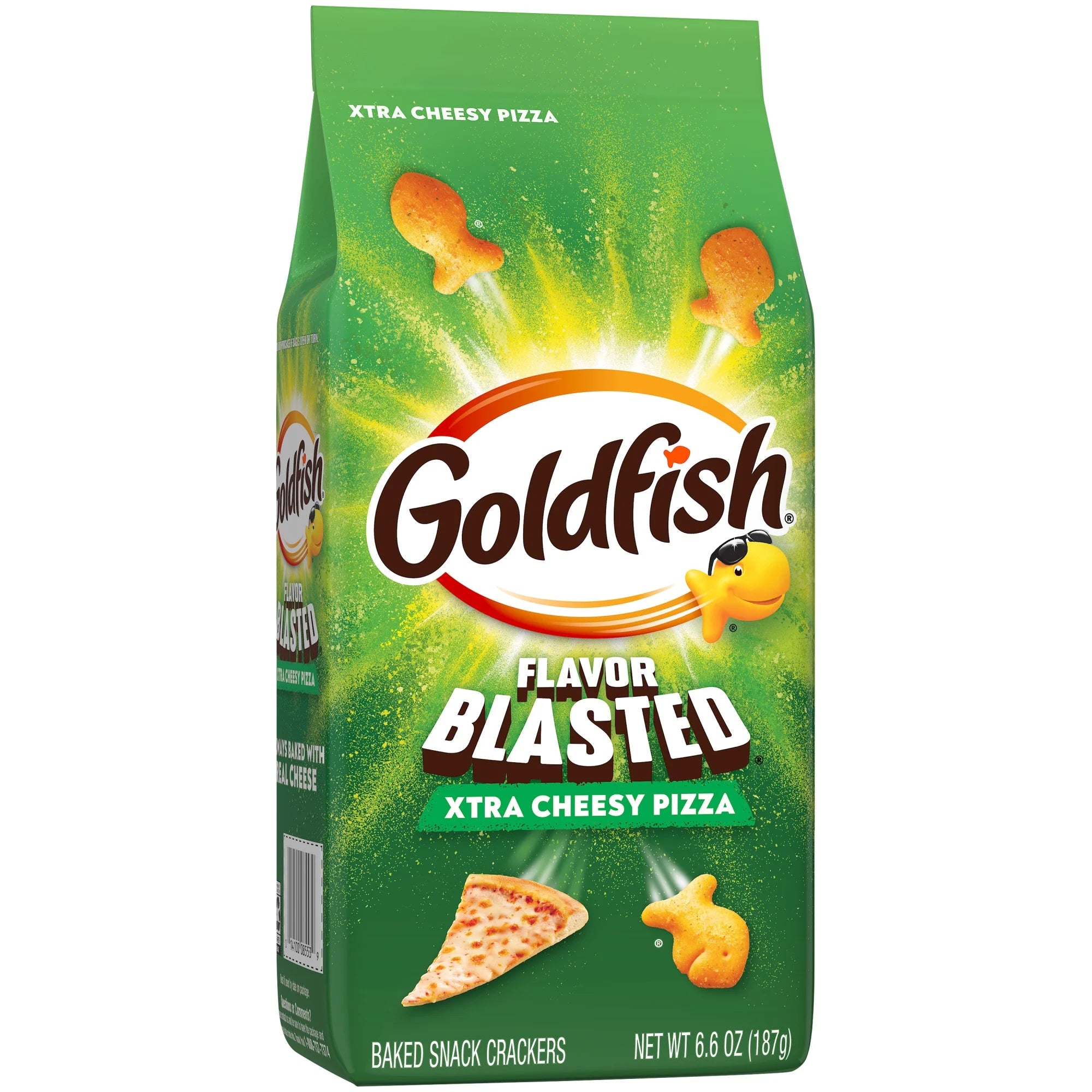 Goldfish Flavor Blasted Xtra Cheesy Pizza Crackers